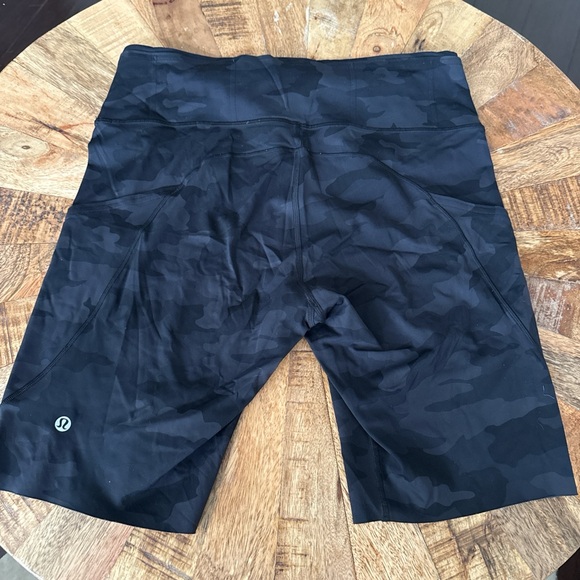 lululemon athletica Black Camo High-Rise Bike Shorts - Picture 2 of 3